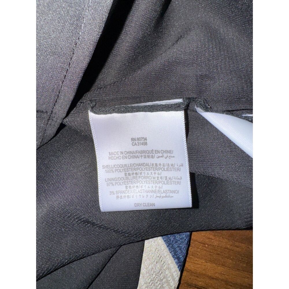 BCBG Maz Azria Reya Striped Strapless Mini Dress Size Small Navy Tan - Picture 5 of 6